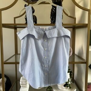 English factory blue striped top